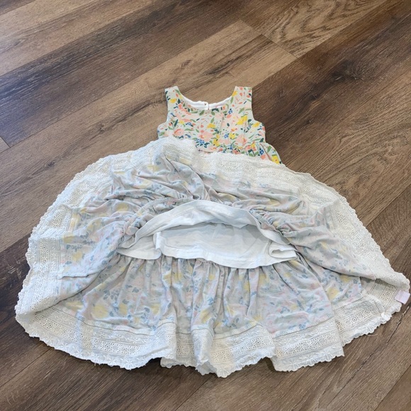 SweetHoney Floral Sleeveless Dress Spring Summer Lace Vacation Beach Outfit 18m - Picture 7 of 14